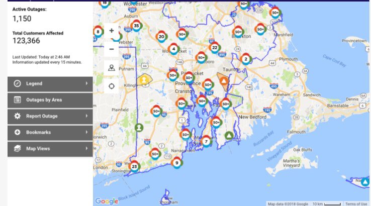 national grid ri power outage map