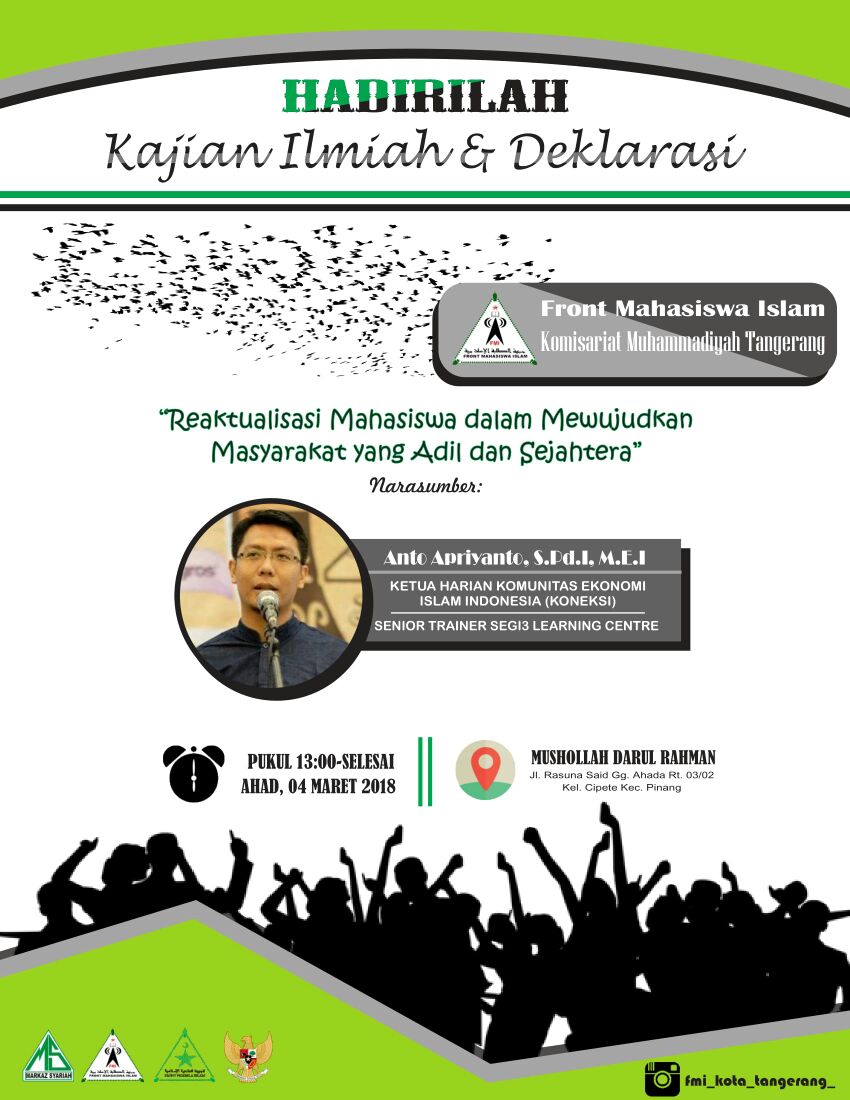 fmitangsel's tweet image. Deklarasi FMI Komisariat Muhammadiyah Tangerang