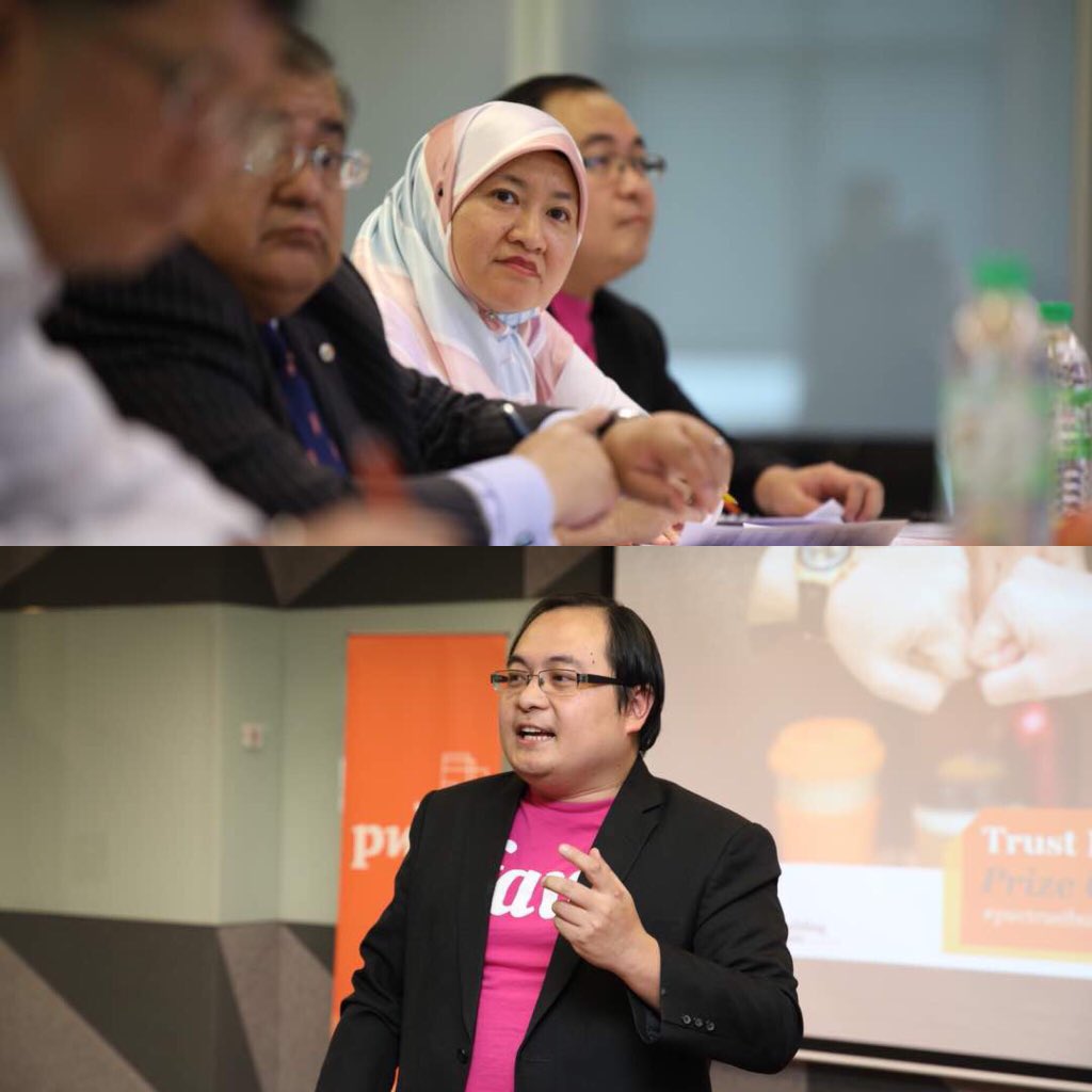 Good Qs posed by #PwCTrustBuilders judges. The finalists didn't make your job easy. @chenchow did a great summary of the overall judges feedback & personalised it w one memorable thing each team did