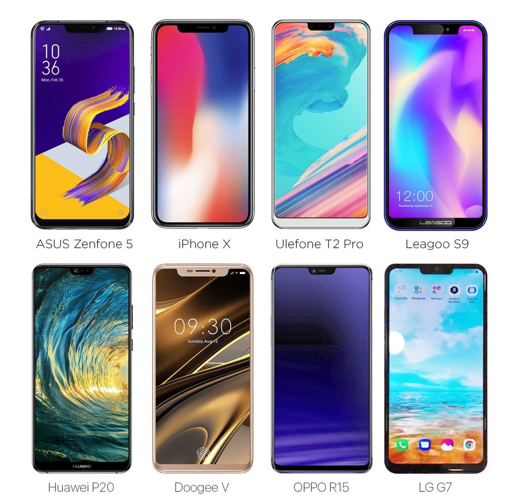 Chunarkarss's tweet photo. 2018 "Notch" Trend #Notch #iPhoneX #AsusZenfone5 #ASUS #iPhone #Android #Zenfone5 #S9 #GalaxyS9 #GalaxyS9Plus #Nokia #Unpacked2018 #SAMSUNG #Snapdragon845 https://t.co/XkiX3YtWws