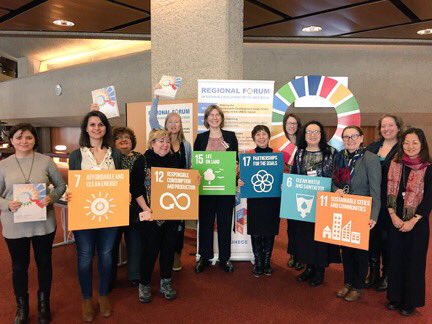 WECF_INT's tweet photo. Thanks to all regional Women Major Group partners for powerful input to #RFSD2018 - Feminist strength from #UNECE! @Women_Rio20 #HLPF2018 https://t.co/SEw3cL7tsm