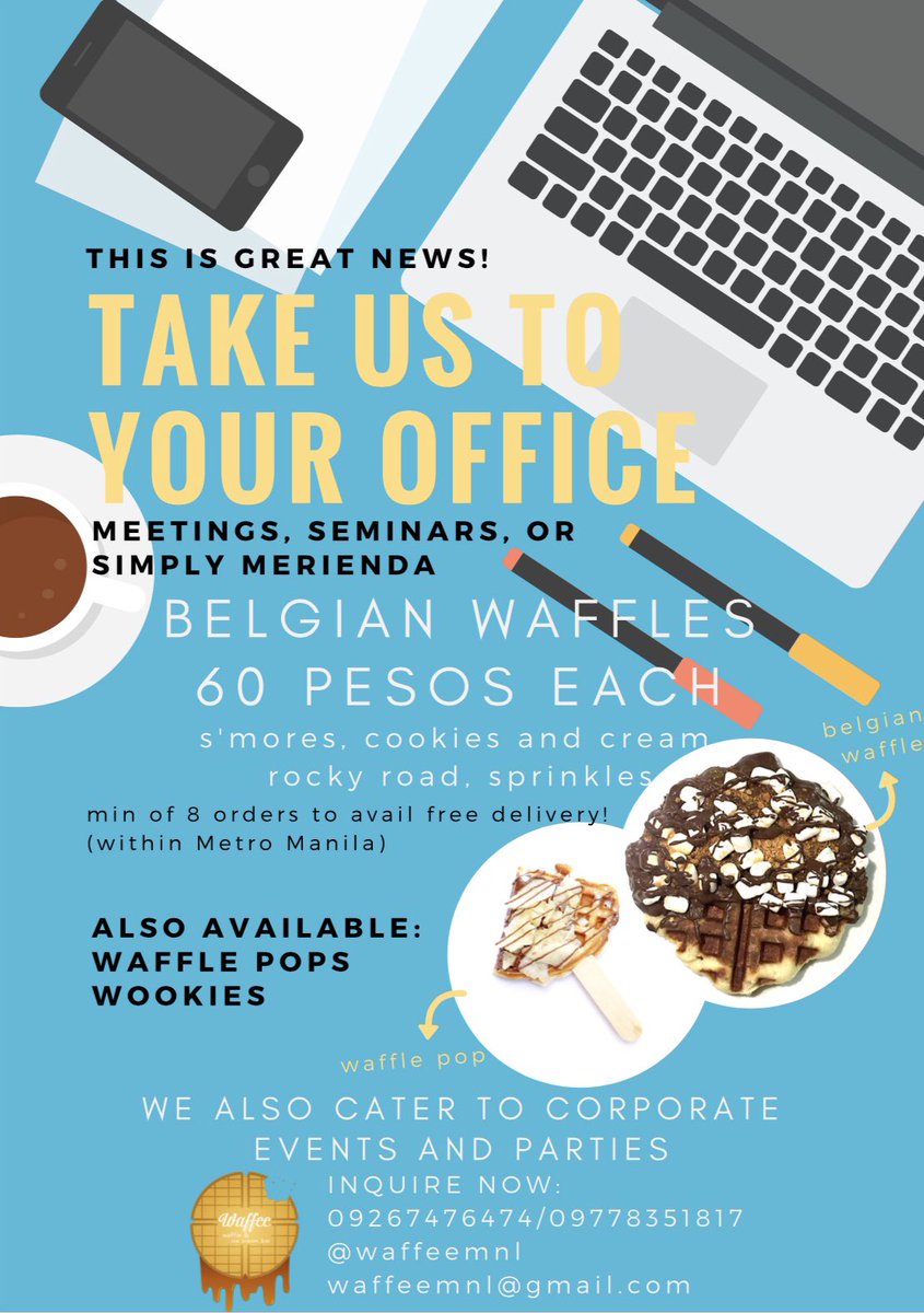 waffeemnl's tweet photo. Make your day at work a little sweeter with @waffeemnl! 😋 https://t.co/aV7y1skmku