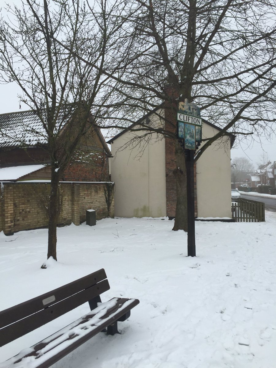 Beautiful snow covered #cliftonbeds #Bedfordshire #beastfromeast