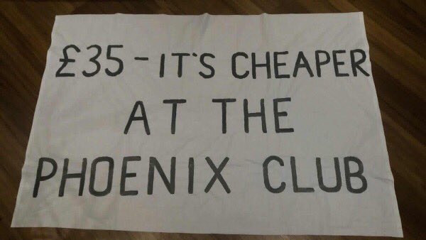 Preston banners for their game at Bolton today. 😅 Bolton are charging fans £35 a ticket. #BWFC #PNEFC