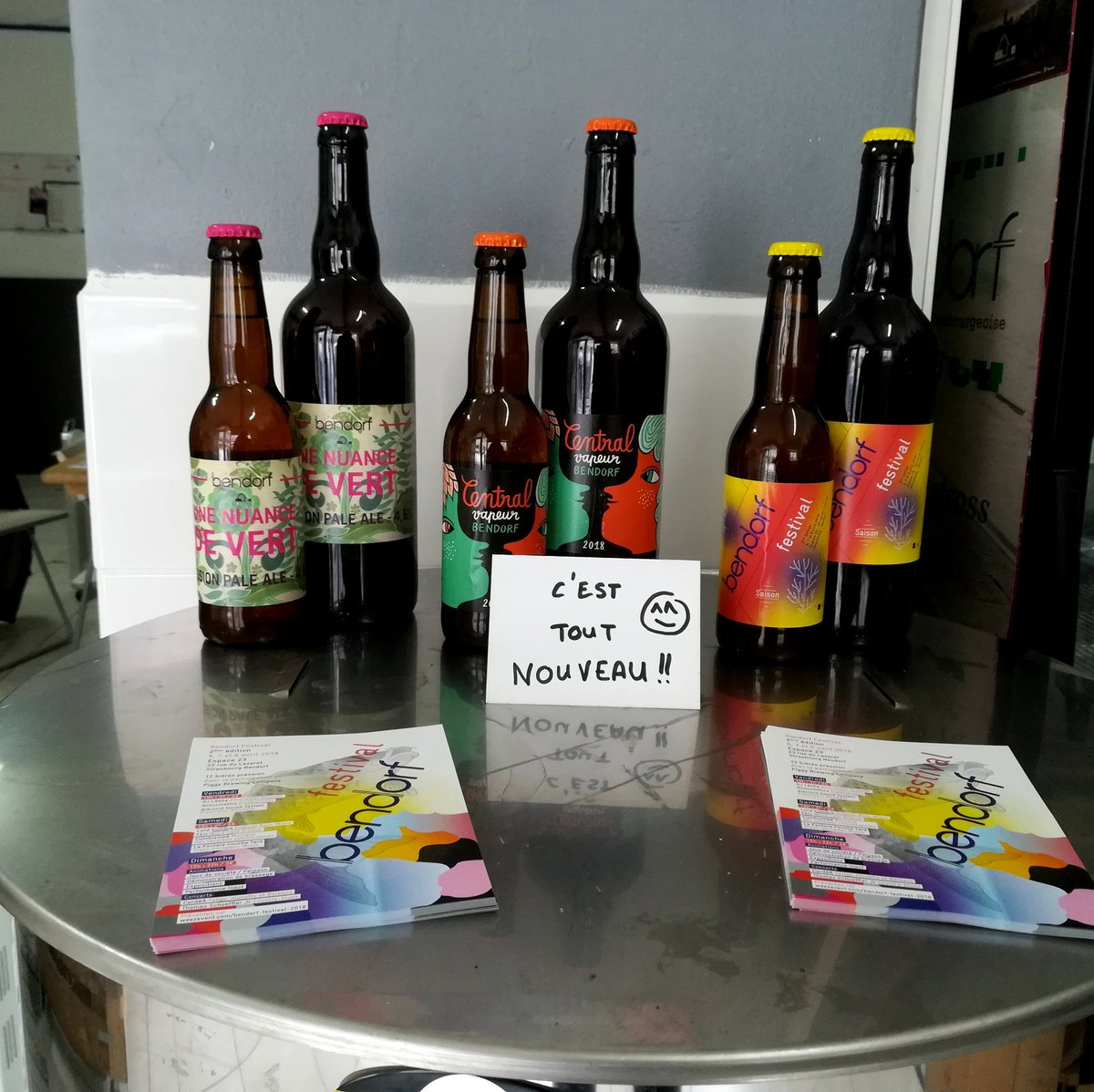 Dispo dès aujourd'hui en quantités limitées à la boutique #Bendorf ! 3 nouvelles #bières pour célébrer le #printemps qui, rassurez-vous, va finir par arriver. Faites passer le mot :)
#beer #strasbourg #neudorf #ipa #BelgianIPA #saison #festival #CentralVapeur #bière
