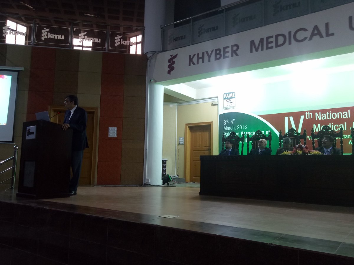 PAME_Pak's tweet photo. Prof Zulfiqar Bhutta talking about quality of published manuscripts in Pakistani Medical journals at #PAME2018Conference At #KhyberMedicalUniversity  #Peshawar #Pakistan https://t.co/nZ7cAtmtRQ