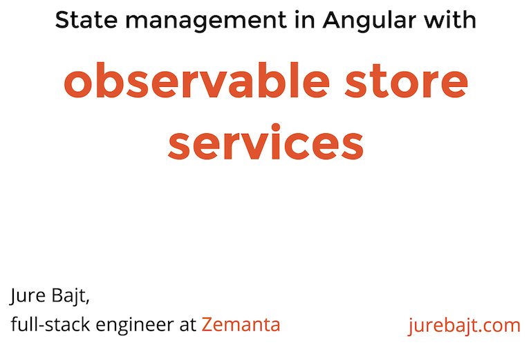 georgebyte's tweet image. Slides from my recent #JS meetup talk about #StateManagement in #Angular with observable store services: slides.com/jurebajt/state…