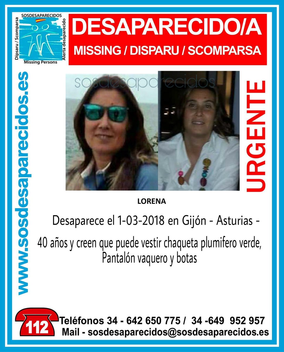 sosdesaparecido's tweet photo. 🆘 DESAPARECIDA
#Desaparecidos #sosdesaparecidos #Missing #España #Gijón #Asturias https://t.co/CQ9aO5DtWF