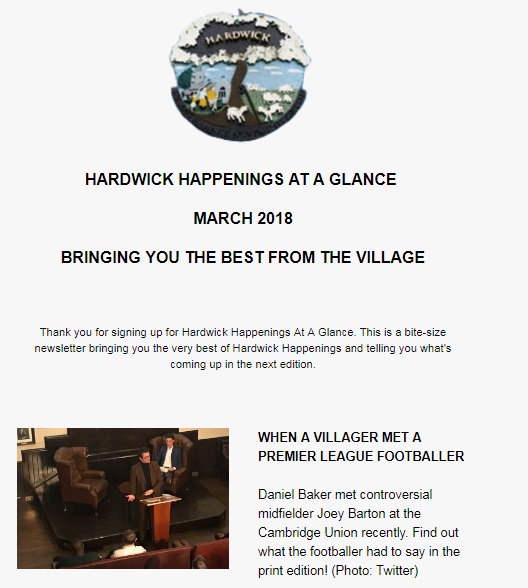 Our March email newsletter is available now - sign up and we'll aim to send you a copy within three days! 

Click here to subscribe: ow.ly/kJrG30iHzhp