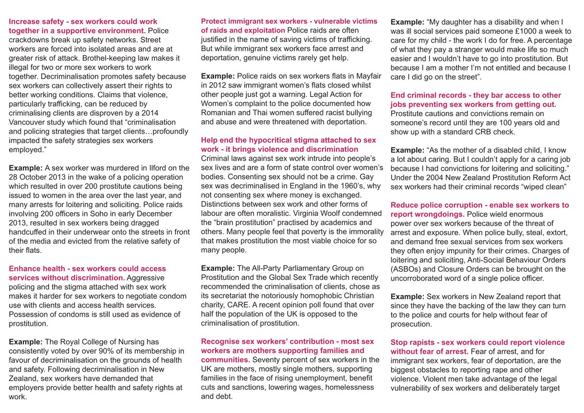 New Zealand successfully decriminalised prostitution in 2003. We want a similar law here #pledgedecrim on #InternationalSexWorkerRightsDay #ISWRD #SexWorkersRightsDay prostitutescollective.net/wp-content/upl…