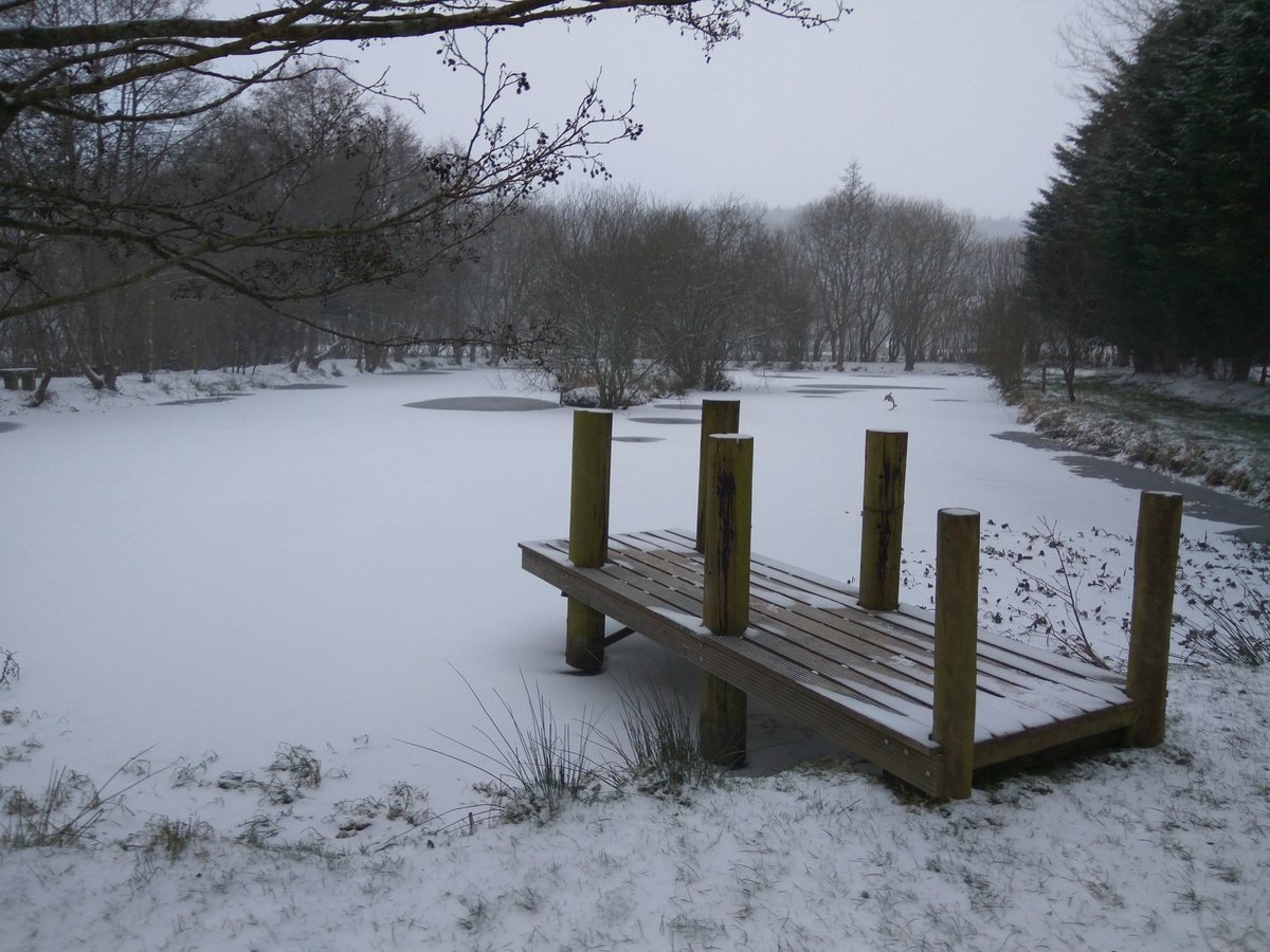 CampLakemoor's tweet photo. The big freeze has frozen the lake!! #camping #chulmleigh #Glamping #Devoncamping #MyFirstTweet https://t.co/1Ui7QzjtYq