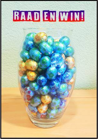 Raad het aantal eitjes in de vaas en maak kans op een leuk paaspakket!
U kunt raden tot 25 maart via onze Facebook pagina facebook.com/dePaalberg/ (Bij meerdere goede antwoorden wordt geloot!)