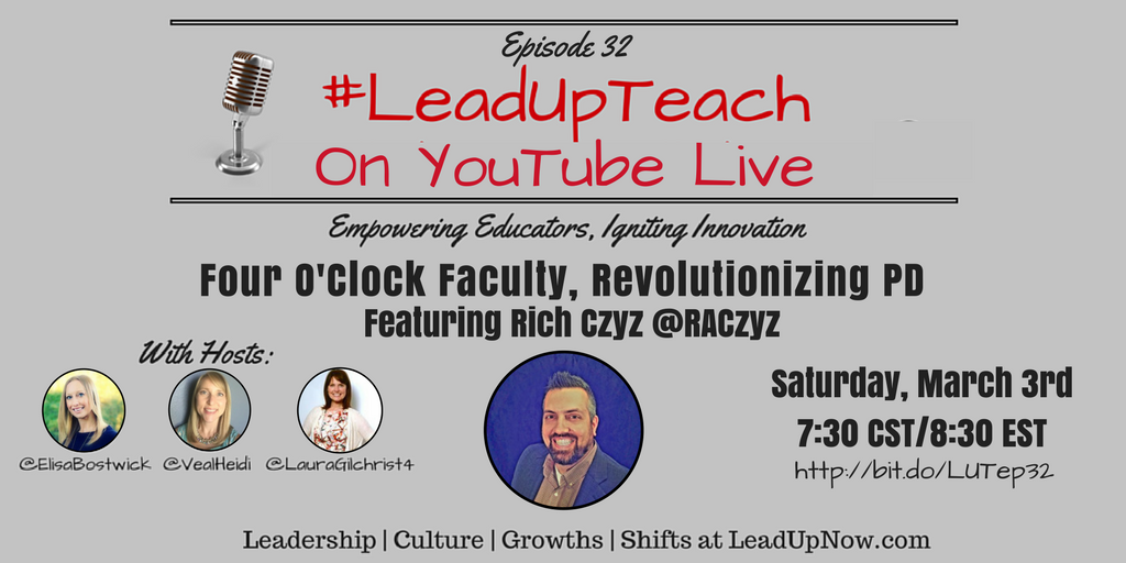 It’s not too late to tune in for the live video chat w @RACzyz on YouTube Click here--> bit.do/LUTep32 | #leadupchat