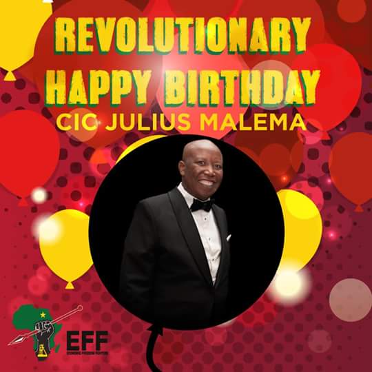 Happy birthday ho yena Juju Julius Malema. 