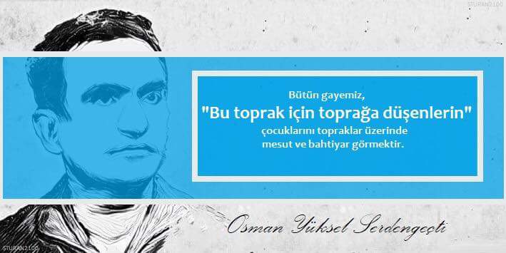 Bu toprak için toprağa düşenler ...