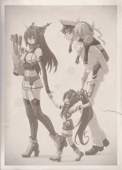 提督の机から出てきた思い出の写真のようなもの #艦これ 