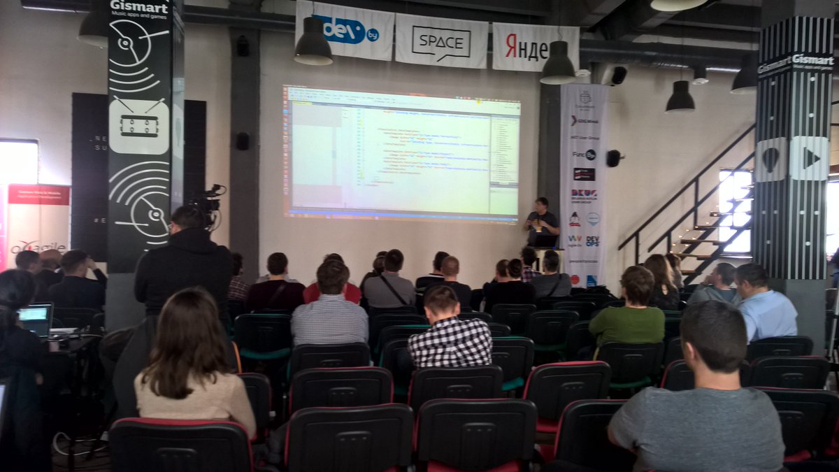 violettape's tweet image. Library track is more popular on #dotnetby, but Framework track shows BattleCity game on Linux!