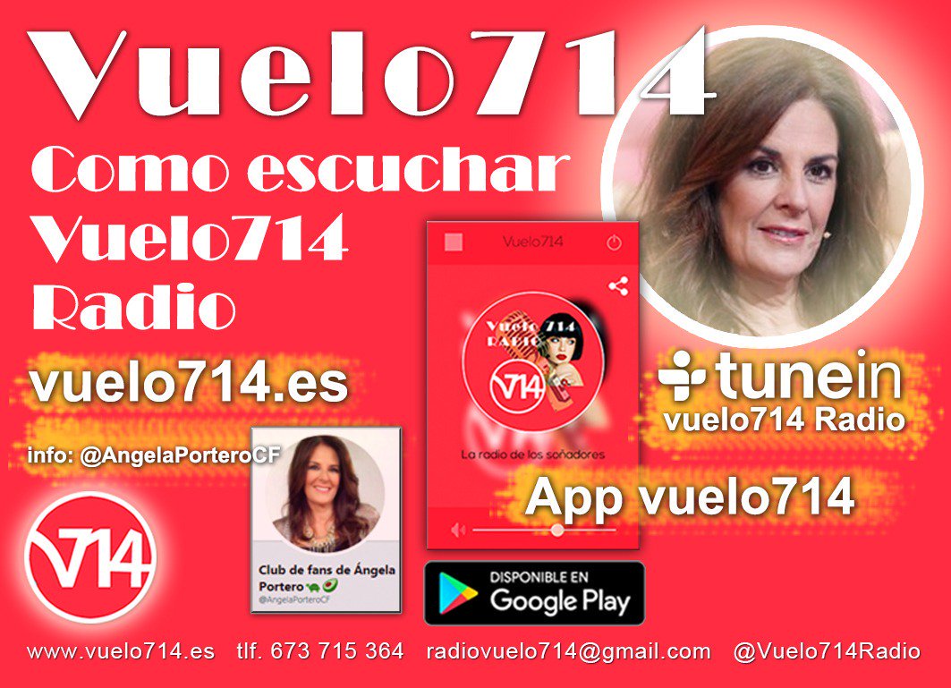AngelaPorteroCF's tweet photo. ENTREVISTA A ÁNGELA PORTERO.

📅 Hoy, 00.30h

⏩ Puedes oirla en la web https://t.co/ijnPyopbFr o descargando su app.

⚠️ No olvides entrar en Twitter a comentar la entrevista con el # hastag que se anuncie en el programa. https://t.co/1ACFgLo5Lf