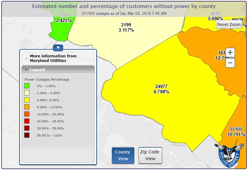 Potomac Edison Power Outage Map