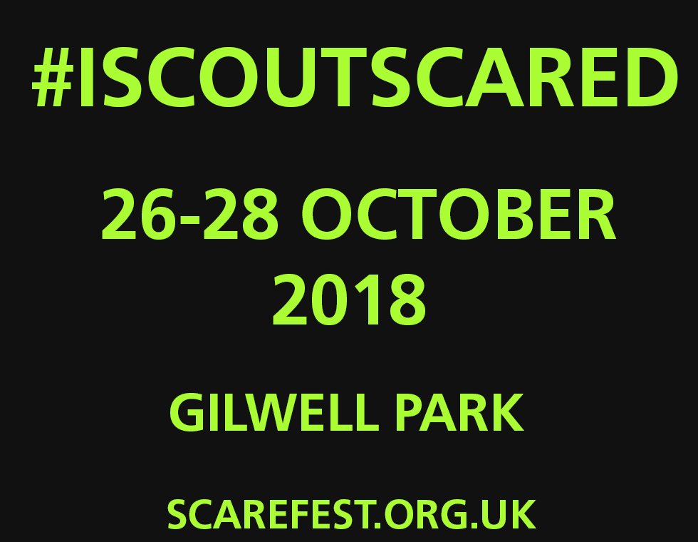 Its coming... 
#scarefest2018
.
#iscoutscared #scarefest #iscout #ukscouting #scouts #explorers #guidinguk #rangers #gilwellpark #watchthisspace