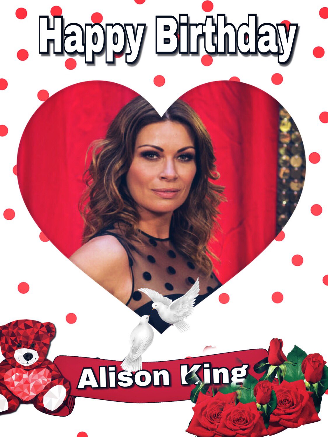 Happy Birthday to Alison King aka Corrie\s Carla Connor   hope you have a lovely day Alison xx 