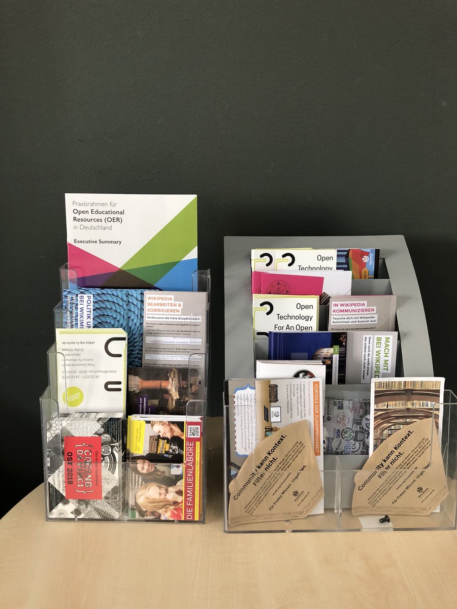 Ein Platz für offene Daten, bei der <a href="/WikimediaDE/">WikimediaDeutschland</a> am heutigen #ODD18.