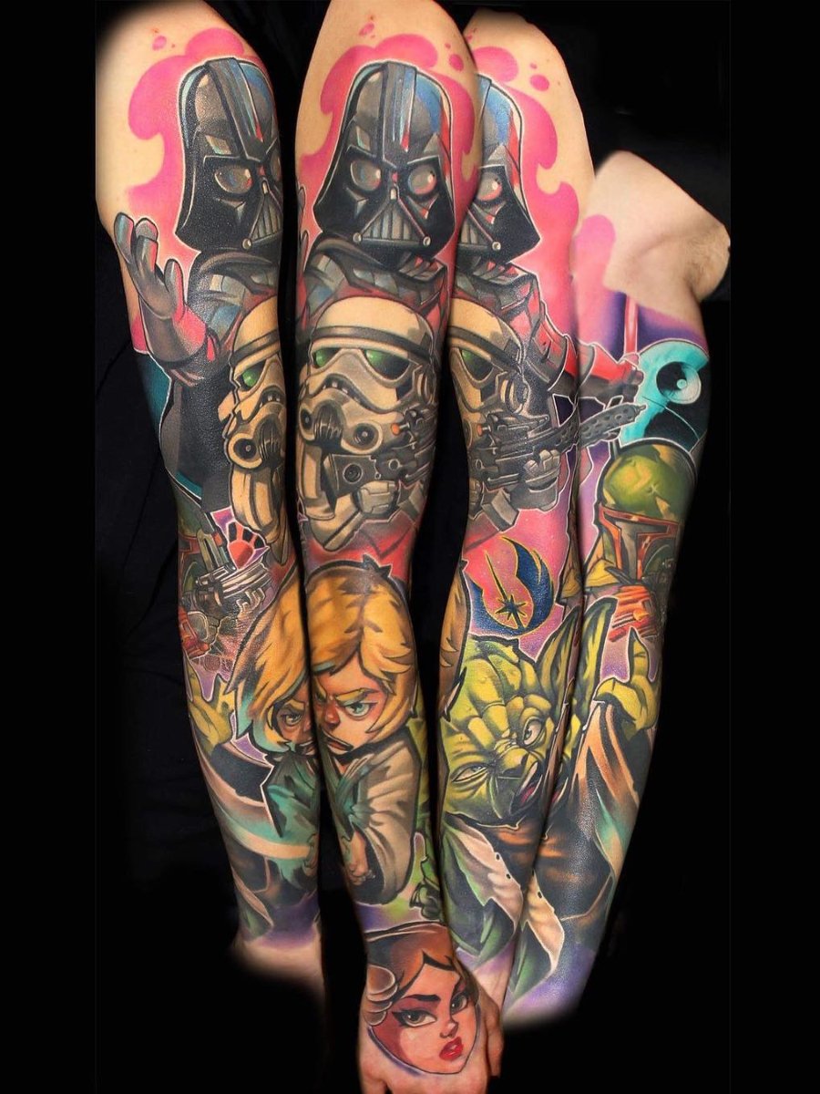 Discover 66+ star wars tattoo sleeve latest