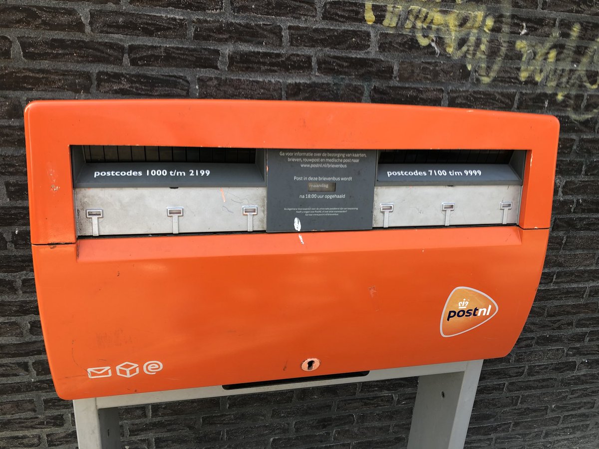 Beste <a href="/PostNL/">PostNL</a>, waar kan ik (aan de Van Lenneplaan in Groningen) mijn post voor Utrecht kwijt? 🤔