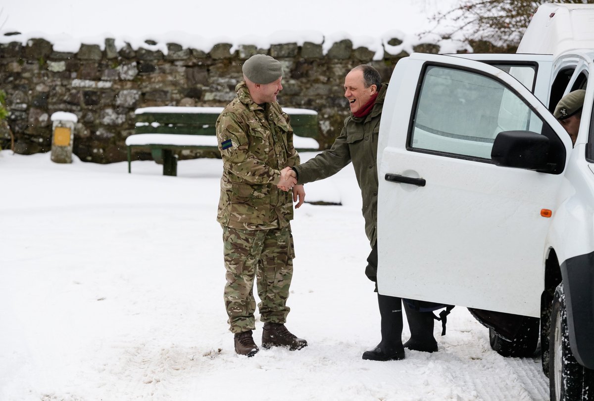Reservists from the Scottish and North Irish Yeomanry are assisting key NHS workers to get to work, allowing them to continue to provide essential medical services for everyone who needs them