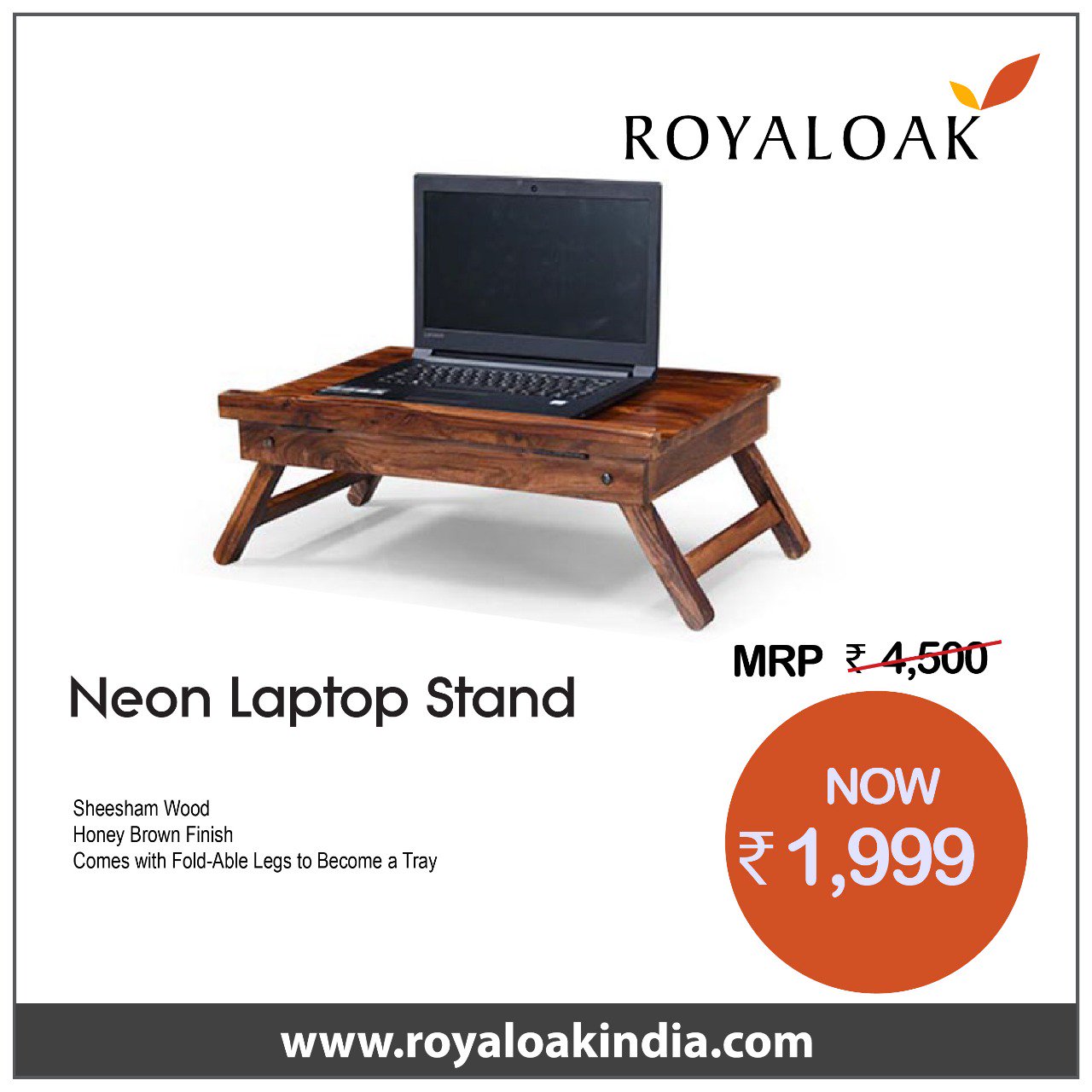 Laptop table 2024 royal oak