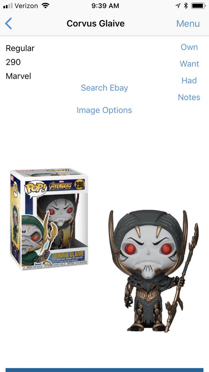 toycollectorapp's tweet photo. Thanks to @punproduction #AvengersInfinityWar #dorbz and #FunkoPOP added to #ToyCollectorApp https://t.co/cM7400mfh9 https://t.co/28CRkSIrkR