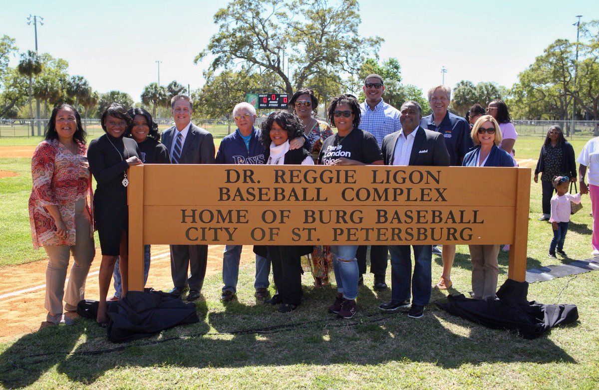 Today, City officials, family members and friends gathered to rename the Lakewood Baseball Complex after Dr. Reggie Ligon. #SunShinesHere