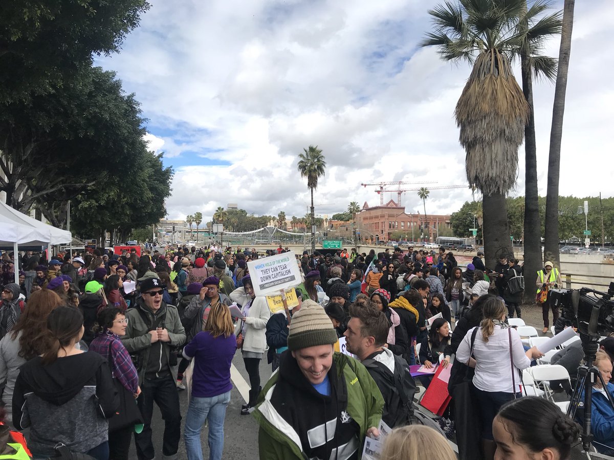 Getting ready to march! #InternationalWomensDay