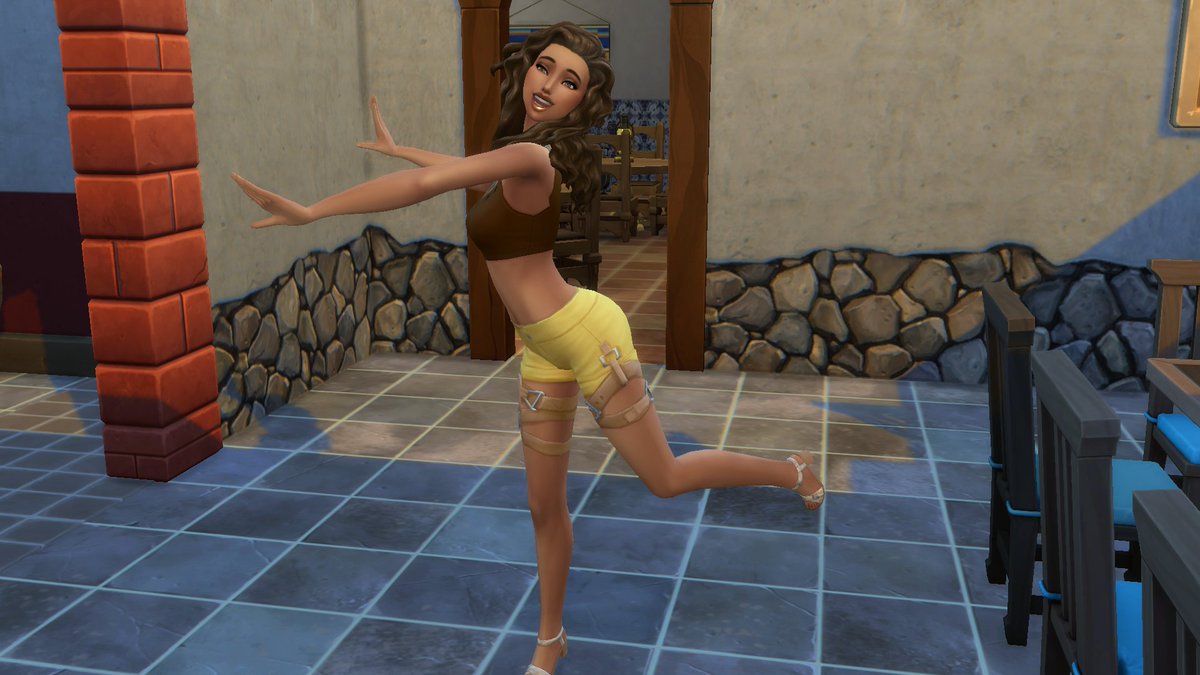 SimsByFairy's tweet photo. I swear I could watch her dance the salsa all day! She's so cute! Best dance ever for the sims. Thank you @TheSims ! #thesims4 #LifeofSalsa https://t.co/CZIab7NK9g