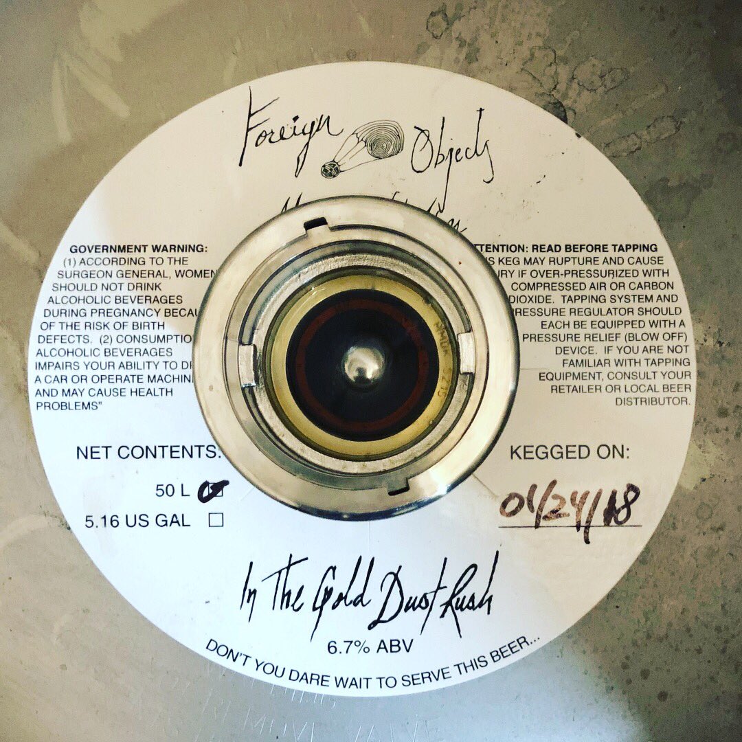 WestmereBrewCru's tweet image. Industrial Arts Tools of the Trade (crisp, hoppy), Tröegs Nugget Nectar (package is gone) and Foreign Objects In The Gold Dust Rush v2 (package LONG gone, juicy and satisfying). Happy Melty, Muddy Weekend! #brewcrew #troegs #foreignobjects #neipa #industrialarts #brewcrew