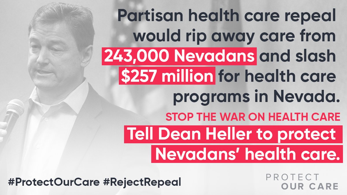 BattleBornProg's tweet photo. RT if you think @SenDeanHeller should stop supporting the war on health care and should instead #PROTECTOURCARE #REJECTREPEAL https://t.co/rwb37Xm0vN
