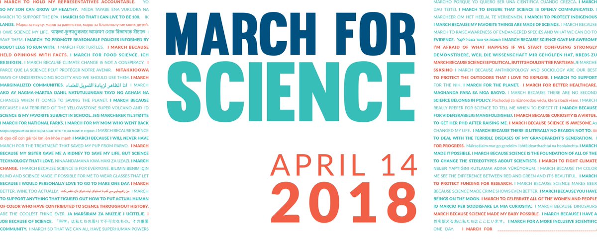 MarchForScience's tweet image. It's almost April 14th! Make sure you RSVP and let us know that you'll be joining us! 

Visit marchforscience.com/2018