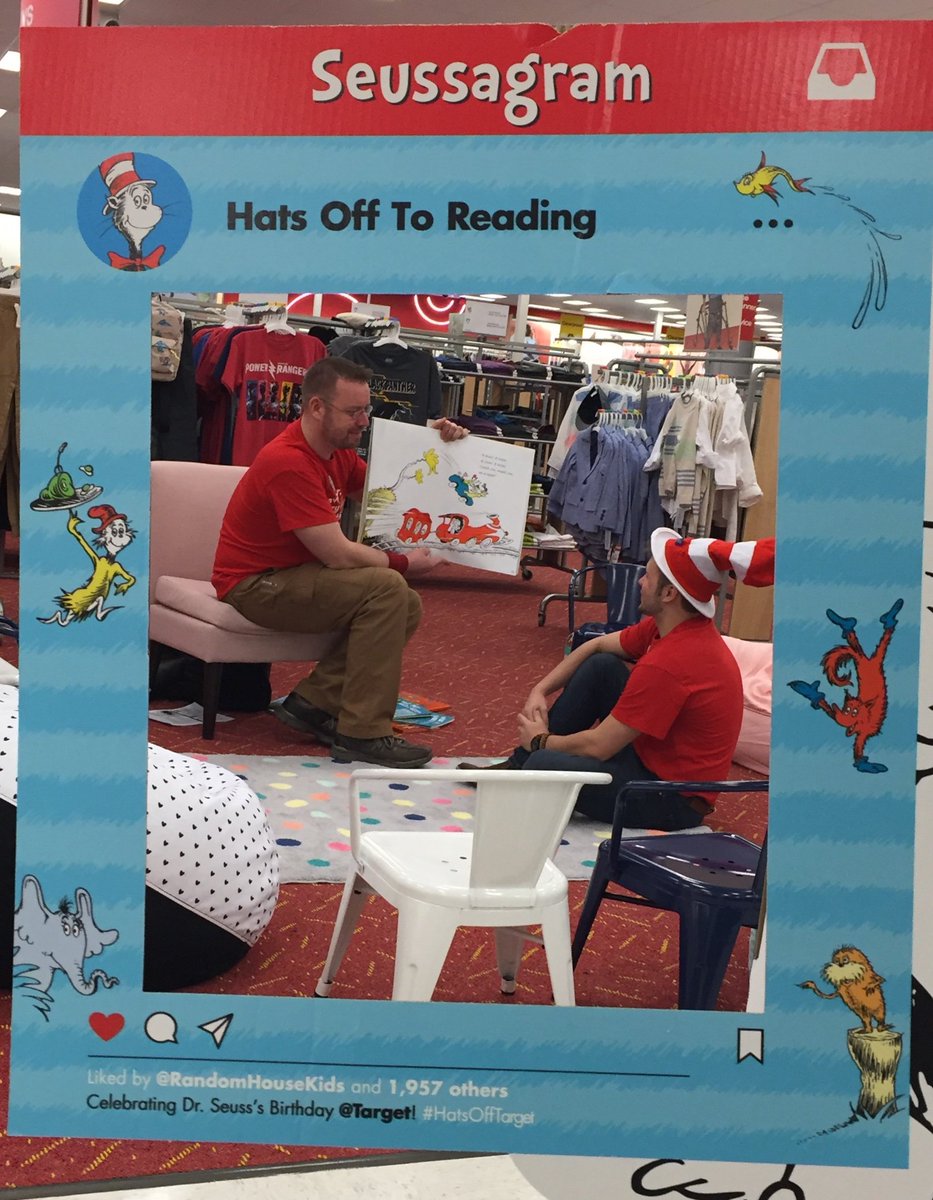 "The more that you read, the more things you'll know. The more that you learn, the more places you'll go." #guestexperience #hatsofftoreading
Thank you Joe and <a href="/SchartonJustin/">Justin Scharton</a>!