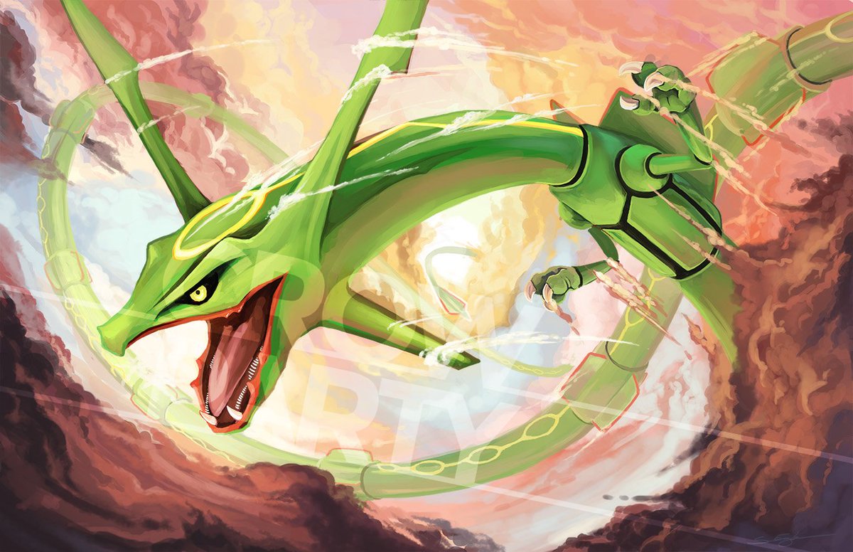 crowpartyart's tweet photo. Hoenn Trio, CAN YOU HEAR THE TRUMPETS? CAN YOU HEAR THEM?? #pokemon #PokemonDay #Rayquaza #Kyogre #Groudon Available in SUPER SWANKY print and playmat form over at https://t.co/amTAX5n82e! https://t.co/tobuaq9yql