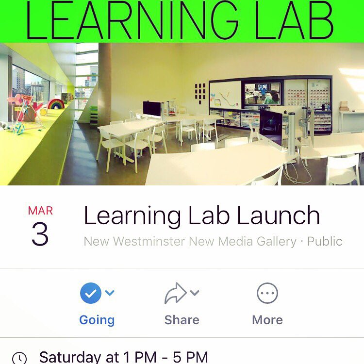 We'll be at the Learning Lab launch at the <a href="/NewMediaGallery/">New Media Gallery</a> talking about #beacons, #proximity based tech, and how to excite and engage kids in the #arts! Hope to see you there!