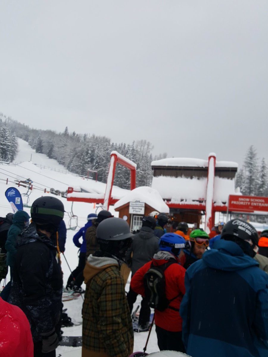 angelamjoyce's tweet image. Oooooommmmmggggg!! 54 fresh cms overnight @SkiFernie 
START 
THE 
CHAIR !!! 
#skiing #Powder #skifernie #griz