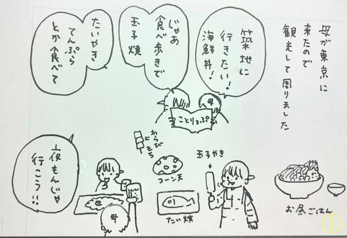 食べるときの計算ミス②
観光中は許容量とか何もわからなくなっちゃいます…東京はやっぱり美味しいものが多いな～ 