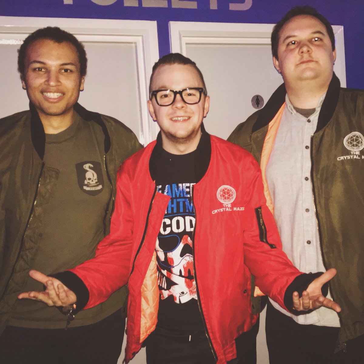 BenRoyTurner's tweet photo. It was a surprise a year in the making. 
#CrystalMaze #FingerOfShame #NoMoreGames #London https://t.co/pxbQ3E5w6q