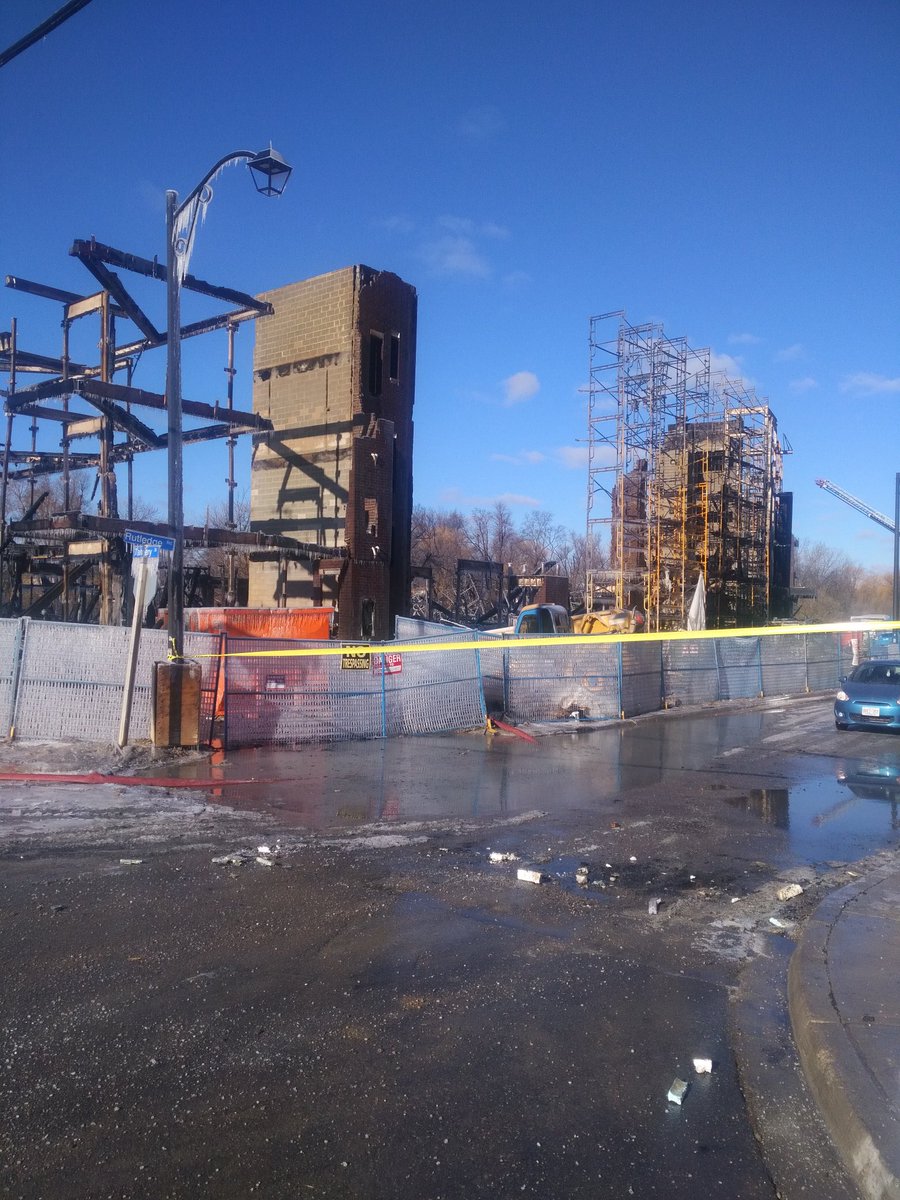 The new townhomes on Tannery St are completely destroyed. Thankfully, no injuries.  Many thanks to our Fire Service and police for their quick action. All of the next door seniors are ok too.
