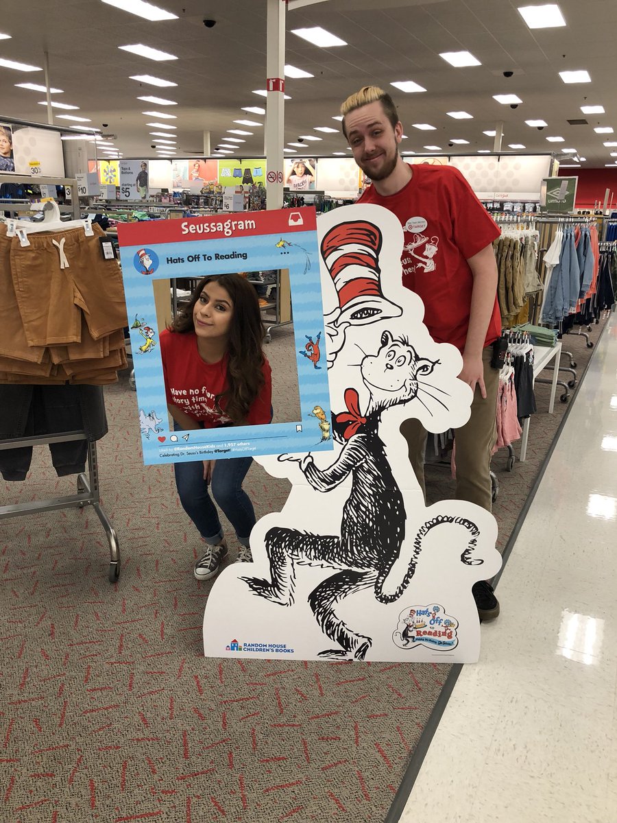 StevenAtTarget's tweet image. Come read with us! 10 am to 1 pm to today! #HatsOffTarget #HappyBirthdayDrSeuss #T1543AndMe