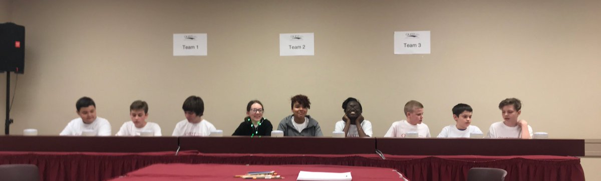 Mrs_JolineMMS's tweet photo. Look at these girls representing @MacedoniaMiddle &amp; @bcsdschools in Level II Science at Quest! Way to go, @CreedenMMS! #WhoRunsTheWorld #GirlsRepresentingInScience #QuestCompetition2018 https://t.co/53hurU1pxR