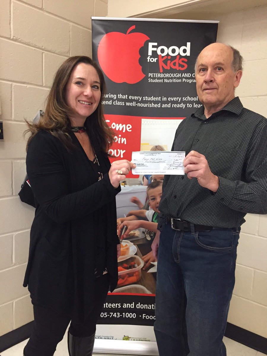 THANK YOU to The Kiwanis Club of Peterborough for the generous donation to the Student Nutrition Program at Keith Wightman PS and #FoodforKidsPtbo ! #25YearsStrong #Community #Generosity 
<a href="/kprschools/">KPRDSB</a> <a href="/SNOCentralEast/">Student Nutrition Ontario Central East</a> <a href="/Ptbohealth/">Peterborough Public Health</a>