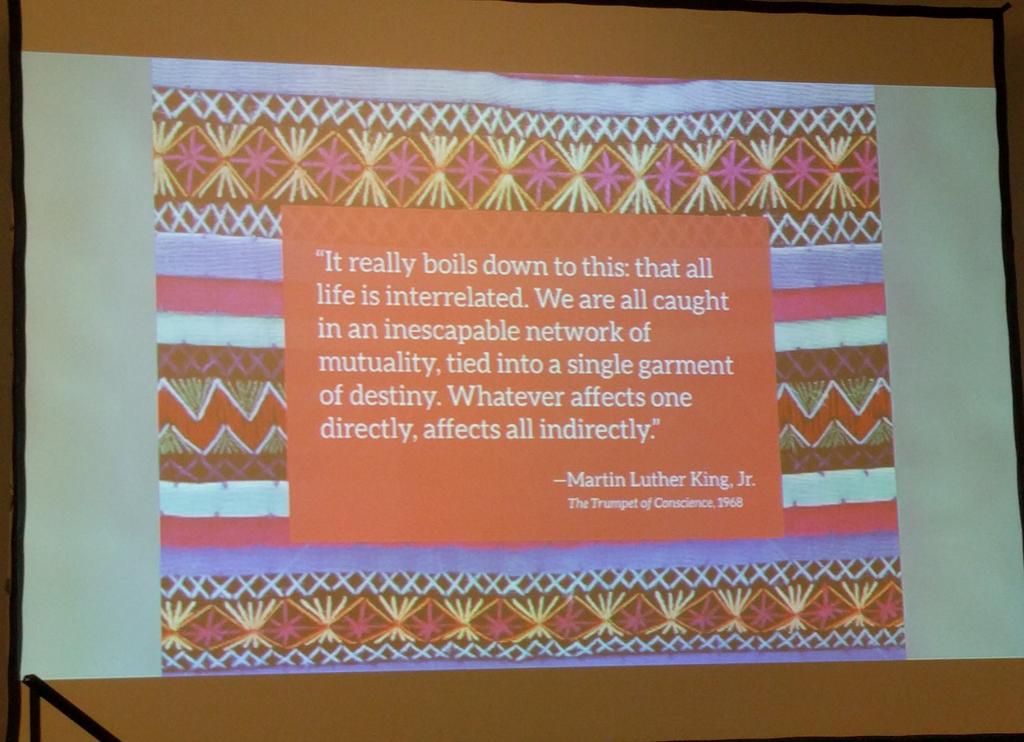 Core of global health that needs protection best quoted by #MLK <a href="/JulioFrenk/">Julio Frenk</a> #TOglobalcancer