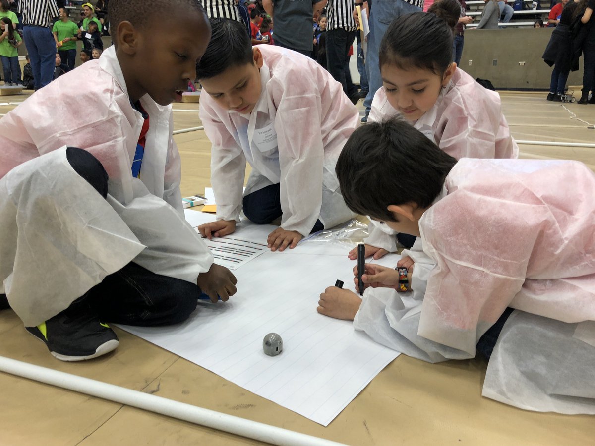 2-3 Instant Challenge was to design a 100-centimeter race track, using OzoCodes, that will get Ozobot to the finish line as fast as possible. #GPISDSTEM #IAMGPISD #STEMed