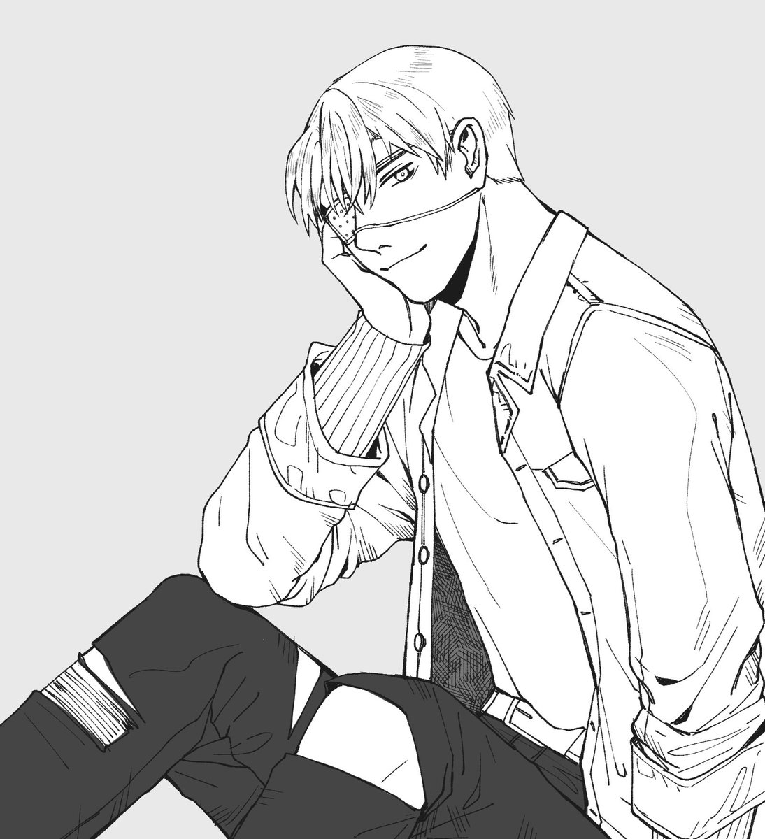 wzd_David's tweet photo. (ลองวาดถ้าอยู่ยุคปจบ. ค่ะ คงใส่ผ้าคาดตาแบบนี้แทน ✨) https://t.co/ccurWvnj6K